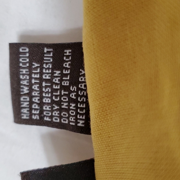 Ashley Stewart Collard Sleeveless Button up Top / Mustard yellow / IX - Picture 7 of 8